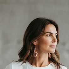 Load image into Gallery viewer, Leather Knot Earrings-Pink