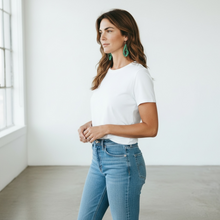 Load image into Gallery viewer, Leather Knot Earrings-Green