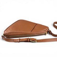 Load image into Gallery viewer, Brown Triangle Leather Bag