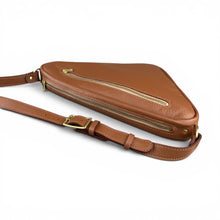 Load image into Gallery viewer, Brown Triangle Leather Bag