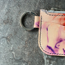 Load image into Gallery viewer, Smoke &amp; Fire Leather Key Chain Zipper Wallet
