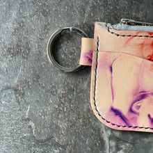 Load image into Gallery viewer, Smoke & Fire Leather Key Chain Zipper Wallet