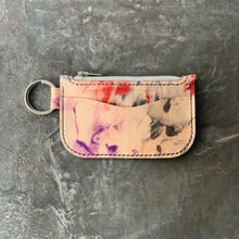 Load image into Gallery viewer, Smoke &amp; Fire Leather Key Chain Zipper Wallet
