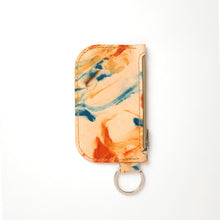Load image into Gallery viewer, Liquid Gold Leather Key Chain Zipper Wallet
