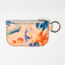 Load image into Gallery viewer, Tie Dye Violet Key Chain Zipper Wallets

