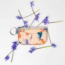 Load image into Gallery viewer, Tie Dye Violet Key Chain Zipper Wallets