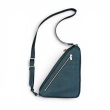 Load image into Gallery viewer, Leather Triangle Sling Travel Bag
